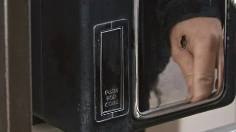 Pay Phone Coin Return Access Stock Footage 11024023