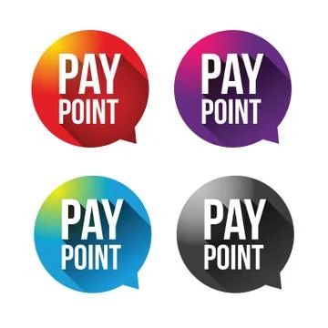 Pay Point sign label Stock Illustration
