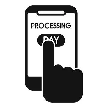 Pay processing icon simple vector. Money payment イラスト素材