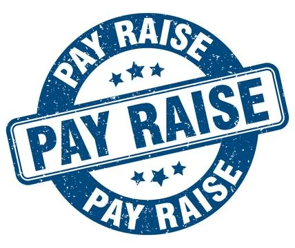 Pay raise stamp. pay raise label. round grunge sign Ilustración de archivo