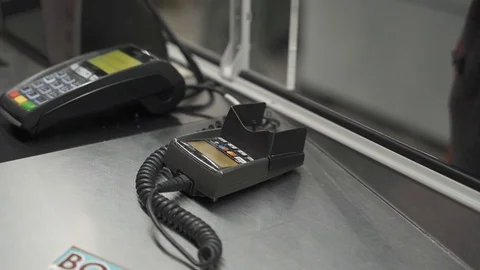 Pay with smartphone Stock Footage 127364033