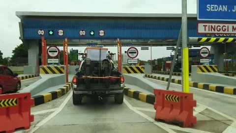 Pay toll station Video stock 170836037