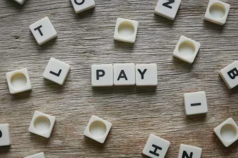 Pay word Stock Photos