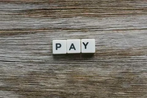 Pay word Stock Photos