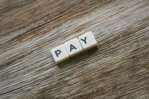 Pay word Stock Photos