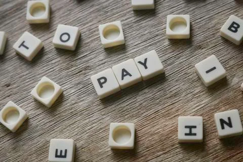 Pay word Stock Photos