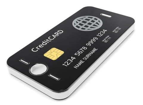 Pay with your Phone Stock Illustration
