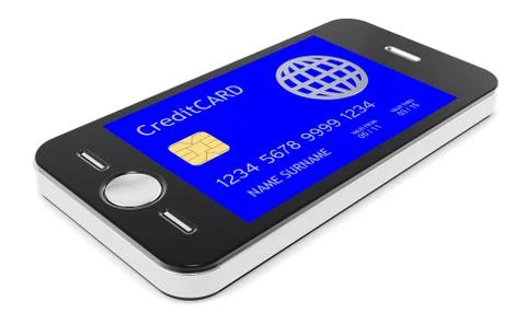 Pay with your Phone Stock Illustration