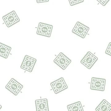 Payback and price solar panel glyph vector seamless pattern 스톡 일러스트