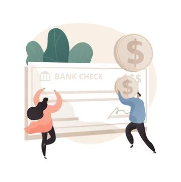 Paycheck abstract concept vector illustration. イラスト素材