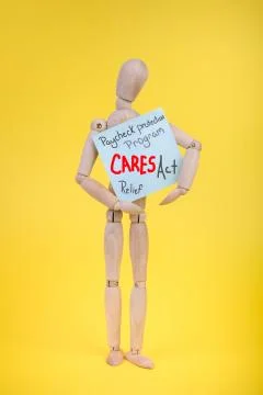 Paycheck protection program CARES act government financial aid Stock Photos