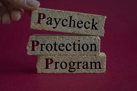 Paycheck Protection Program symbol. Foto stock