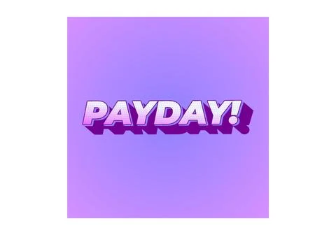 Payday. 3D text effect for digital or print ads Stock Illustration