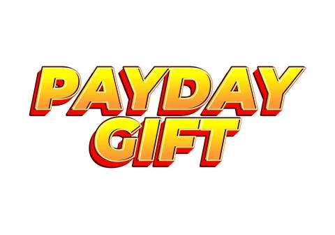 Payday gift. Text effect for social media and print promotion purposes Stock Illustration