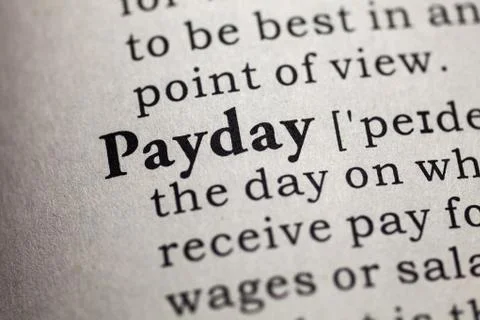Payday Stock Illustration