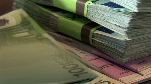 Payday - money counting Stock Footage 106180
