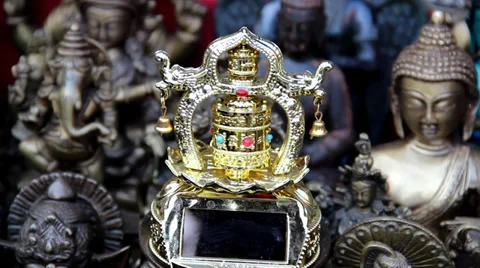 Payer Whell In Napal Video stock 32482338