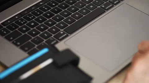 Paying bill online. Stock Footage 321691301
