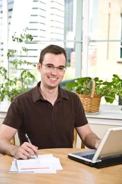 Paying the bills Stock Photos