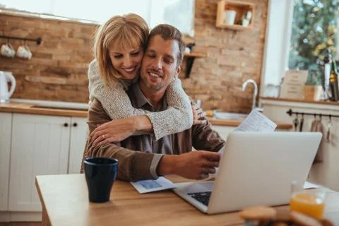 Paying bills Stock Photos