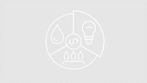 Paying bills white line animation Vídeo Stock 310290093