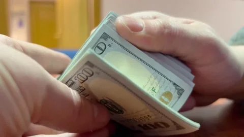 Paying with money. Stock Footage 168651472