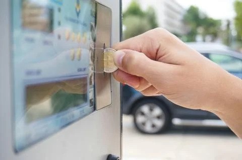 Paying for parking Stock Photos