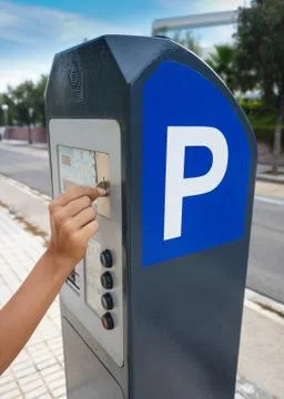 Paying for parking Stock Photos