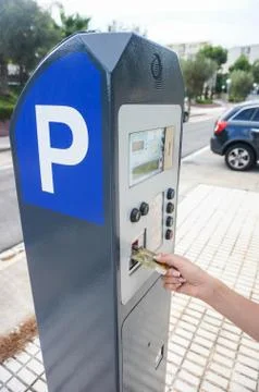 Paying for parking Stock Photos