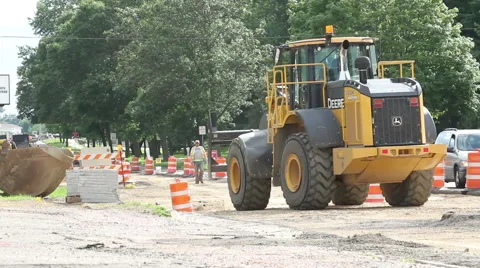 Payloader Working Video stock 43045518
