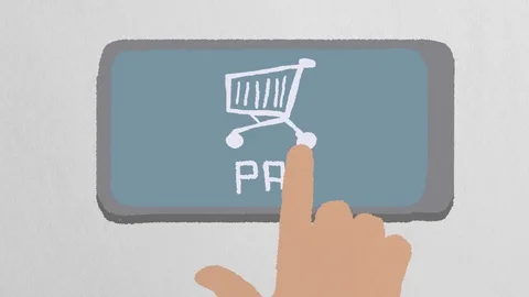Payment Accepted On Smartphone. Business /Technology Animation Stock Footage 123699237