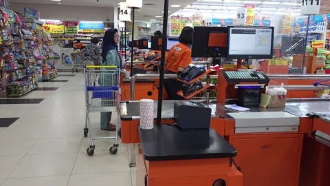 Payment after shop Stock Footage 244631919