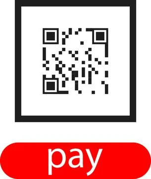 Payment and data transfer using a QR code. Stock Illustration
