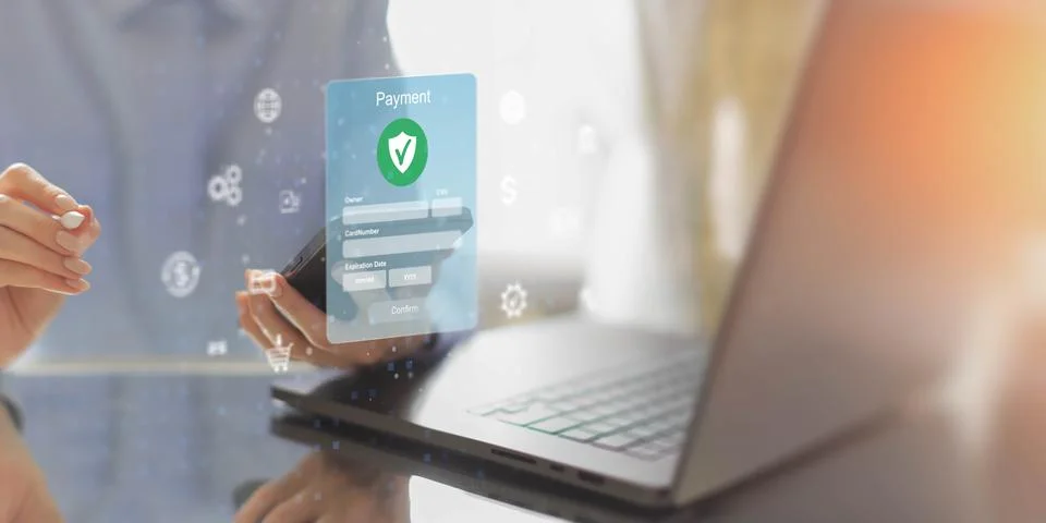 Payment Authentication System for Secure Online Transactions and Fraud Prev.. Stock Photos