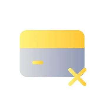 Payment card block flat gradient color ui icon 스톡 일러스트