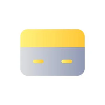 Payment card flat gradient color ui icon Illustrazione stock