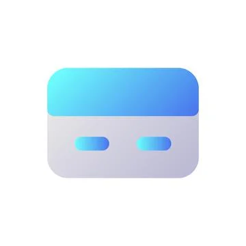Payment card pixel perfect flat gradient two-color ui icon Illustrazione stock