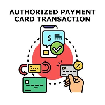 Payment card transaction processing using mobile application イラスト素材