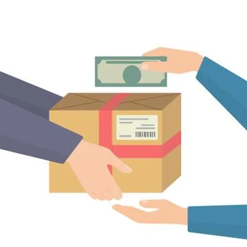 Payment by cash Stock-Illustration