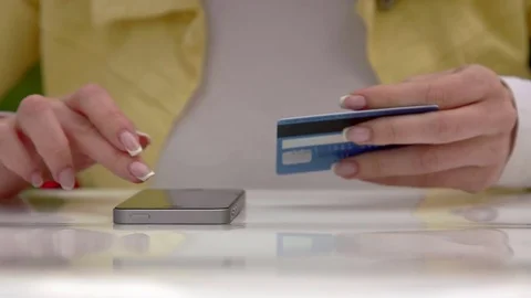 Payment of cellular communication through online Stock Footage 75843730