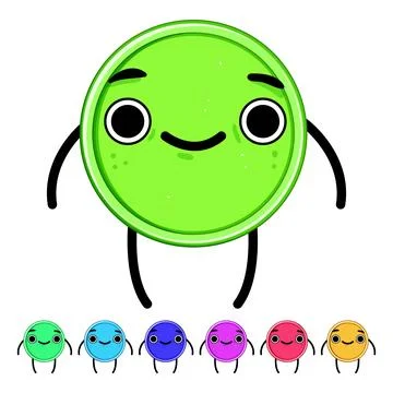 Payment coin character cartoon vector graphic Stock Illustration