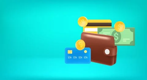 Payment concept. Vector banner with copy space Stock-Illustration