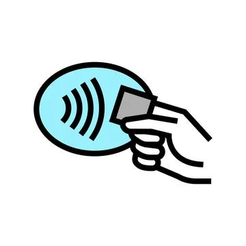 Payment contactless color icon vector illustration Stock Illustration