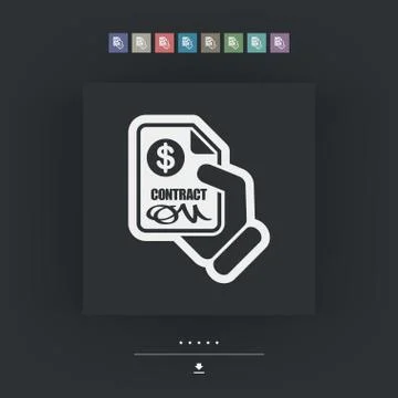 Payment contract Stock Illustration