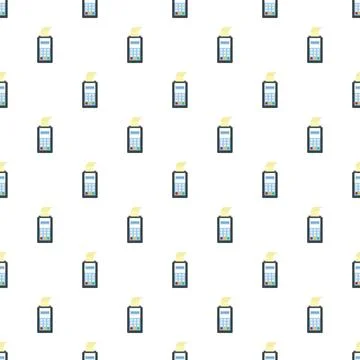 Payment by credit card pattern seamless Illustrazione stock