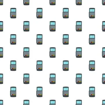 Payment digital bank terminal pattern seamless 스톡 일러스트