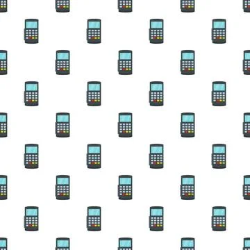 Payment digital bank terminal pattern seamless Stock Illustration