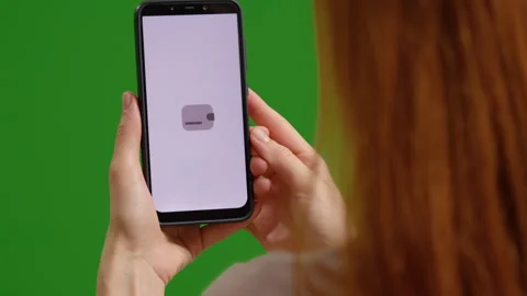 Payment done on mobile phone accepted in on green background. Stock Footage 299654064