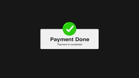 Payment done, Payment error notification animation on a green screen. Online pay Stock Footage 317561472