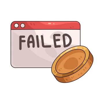 Payment Failed illustration Stock Illustration